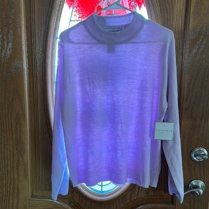 New Sage Harbor Lilac Sweater Missy Size:XL